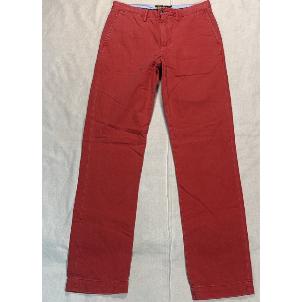 VTG Ralph Lauren Rugby Orange/peach Chino pants 31x34 Polo RL Preppy